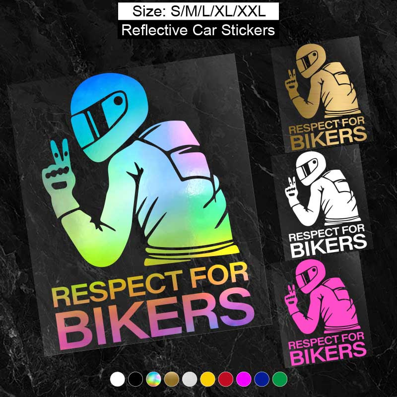 Adesivi Artistici Auto respect For Bikers Decorazione - Temu Italy