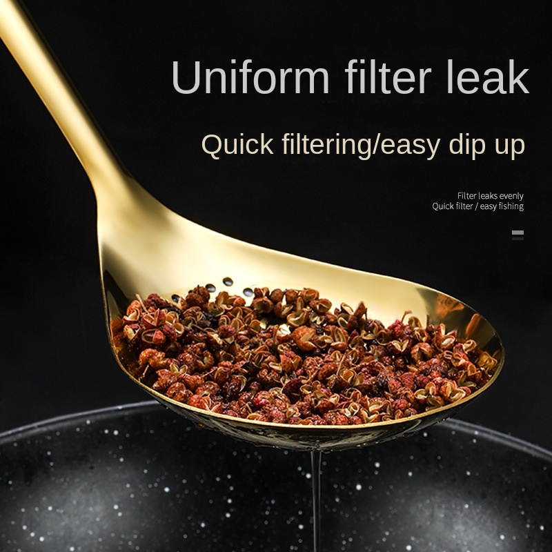 304 Stainless Steel Slotted Spoon Pepper Filter Spoon Hot Temu