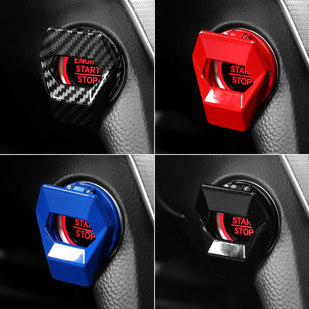 

Car Engine Start Stop Switch Button Cover Decorative Auto Accessories Push Button Sticky Cover