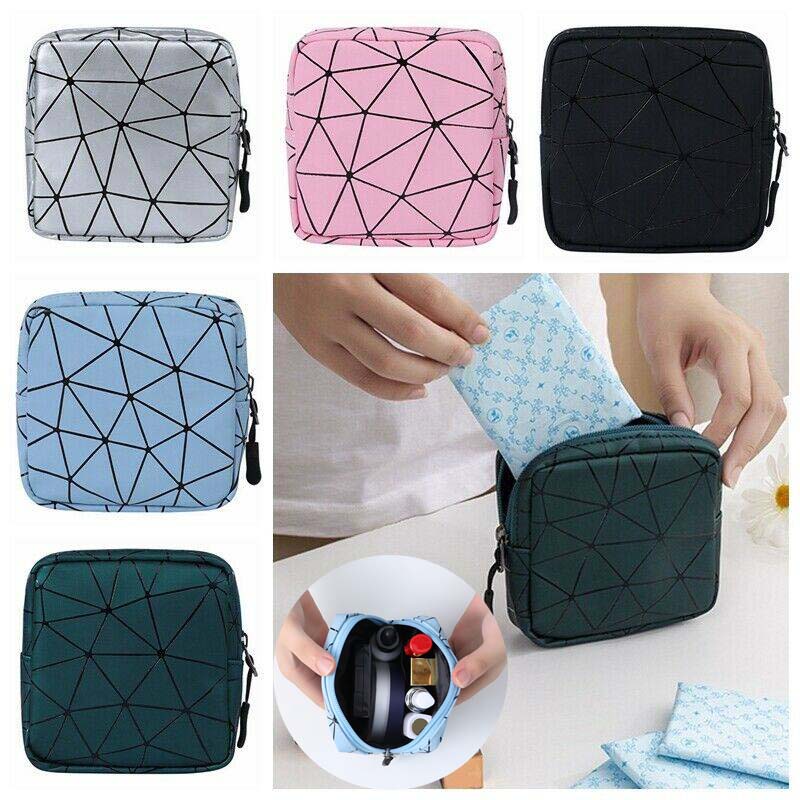 Portable Cosmetic Pouch Women'S Large-Capacity Luxury Pu Makeup Bag Retro  Rhombus Handbag Multifunction Travel Storage Case