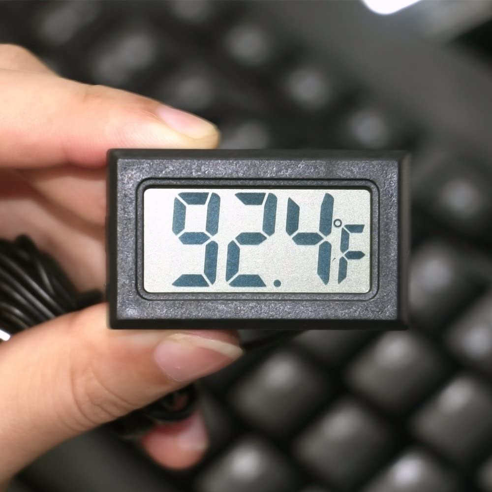 Termómetro Digital LCD impermeable para acuario, herramienta de medición de  temperatura electrónica de precisión para pecera