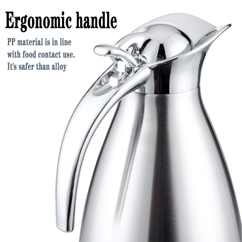 Large Stainless Steel Insulated Kettle Double Layer Vacuum Thermos –  TheWokeNest