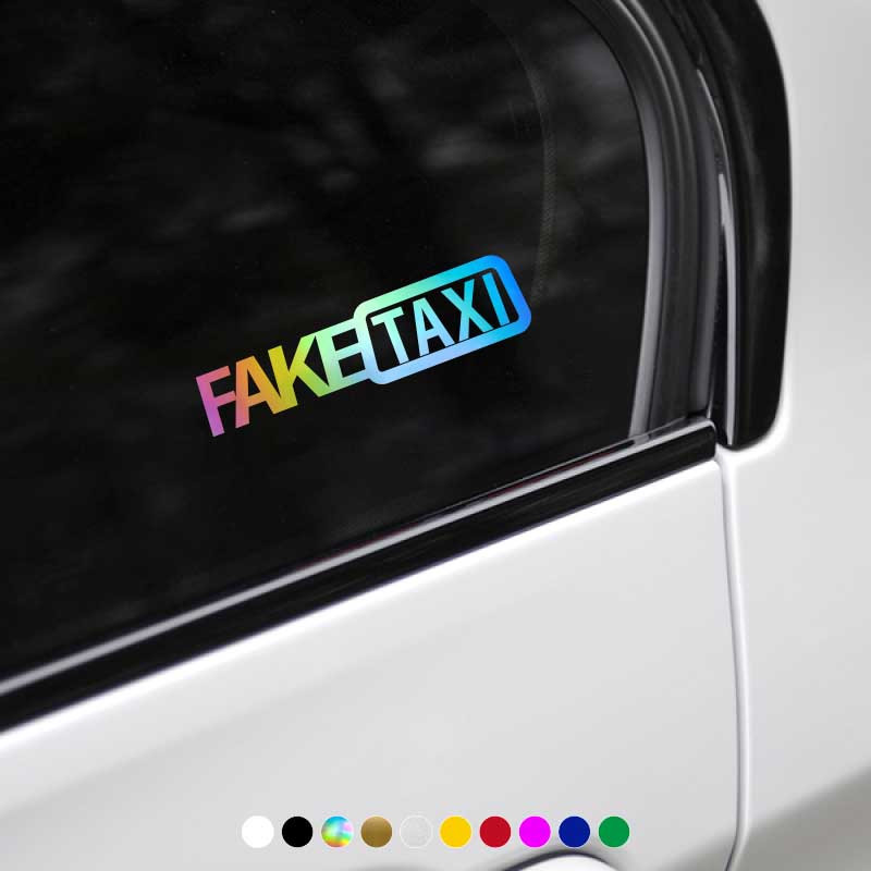 Divertenti adesivi per auto FALSO TAXI laptop decalcomania in vinile per  finestra Adesivo decalcomania in vinile Diverse dimensioni e colori  disponibili -  Italia