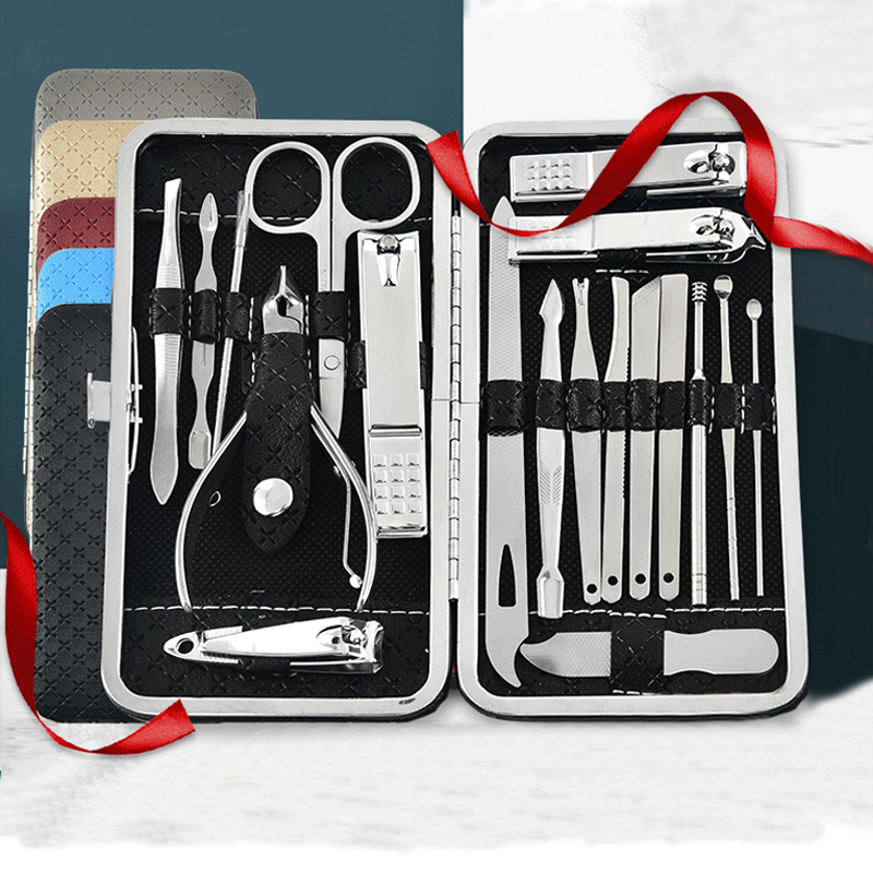 19 Pcs Nail Clipper Kit, Professional Manicure Set