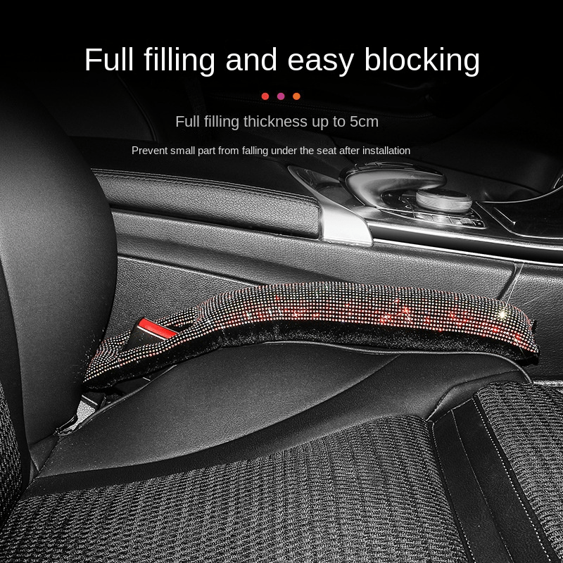1 Pair Car Seat Gap Filler Soft Car Styling Padding Leather Leak Pads Plug  Spacer Universal Interior Car Accessories