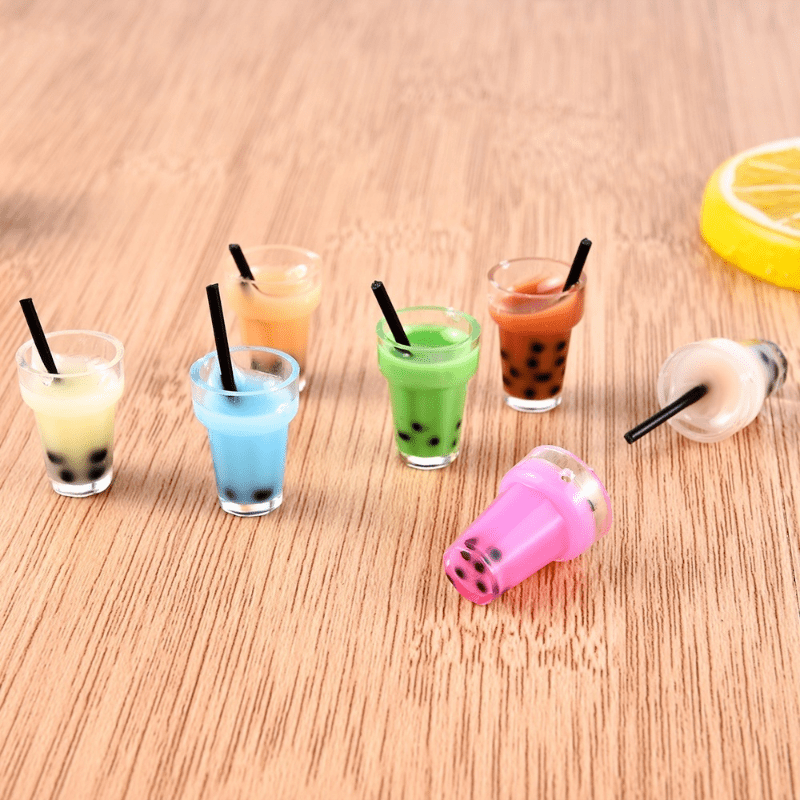 10Pcs Simulation 10x35mm Water Bottle Resin Earring Charms Pendant