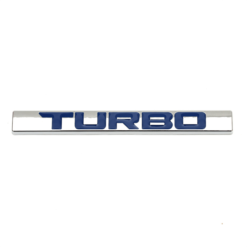 Metall Turbo Power Emblem Badge Auto Aufkleber 3D Schriftzug car Sticker  Chrom