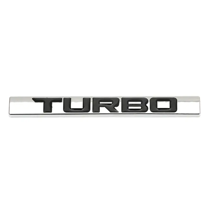 Upgrade Car's Look Premium 3d Metal Turbo Logo Car Emblem! - Temu