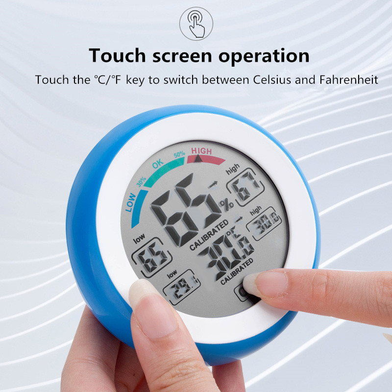 Mini Humidity Meter Thermometer Celsius Digital Lcd Display Indoor Round  Humidity Thermometer For Humidifier Home Greenhouse Baby Room Reptile  Incubator - Temu