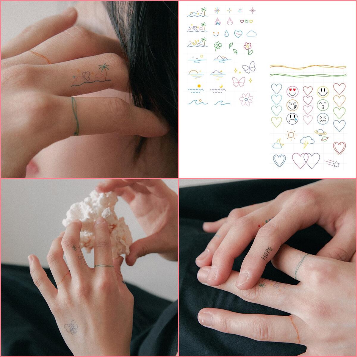 Small Pinky Promise Temporary Tattoo - Set of 3