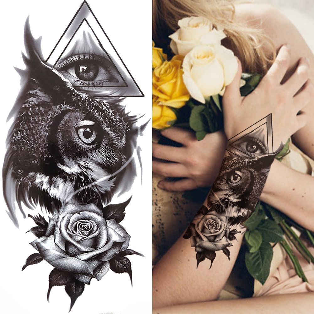 Black Forest Tattoo Sticker For Men Woman Child Tiger Wolf Skull Flower  Temporary Tattoo Skull King Animal Fake Tattoo | Shop The Latest Trends |  Temu