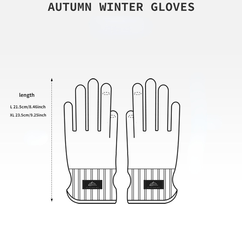 Gants de course en plein air pour l'automne et l'hiver Gants d'équitation à  tricotage à haute élasticité - Temu France