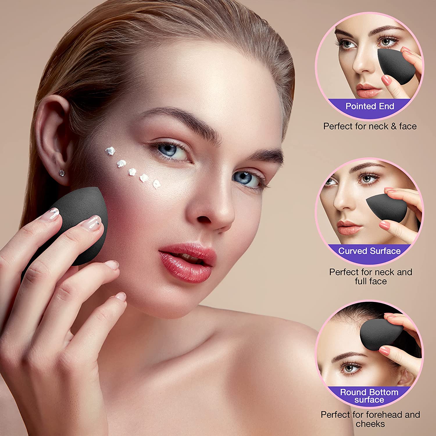 Trapezoid Cotton Soft Foundation Puff Concealer Flawless - Temu