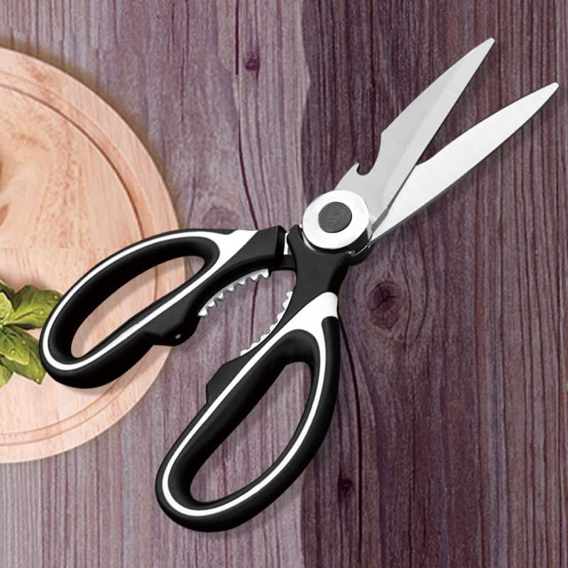 Kitchen Scissors, Multi-purpose Panda Black& White Shears Stainless Steel  Food Bone Scissors Can Clip Walnuts - Temu