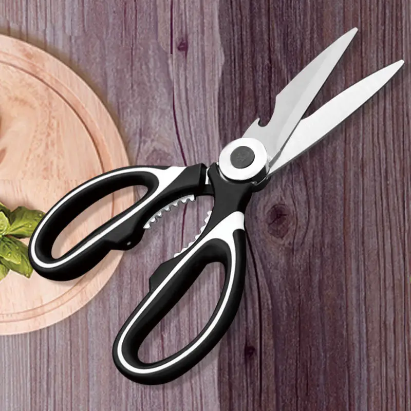 Kitchen Scissors, Multi-purpose Panda Black& White Shears Stainless Steel  Food Bone Scissors Can Clip Walnuts