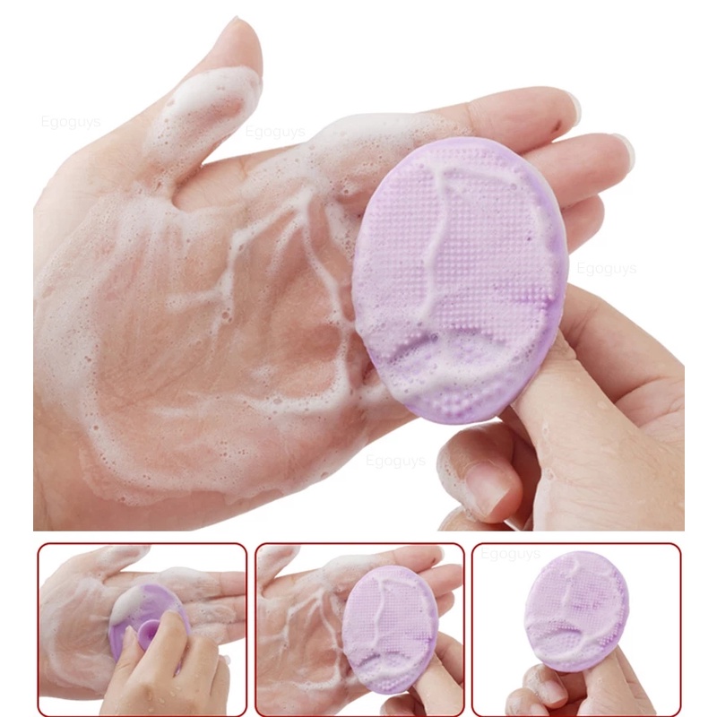 Handheld Silicone Facial Cleansing Brush For Exfoliating - Temu