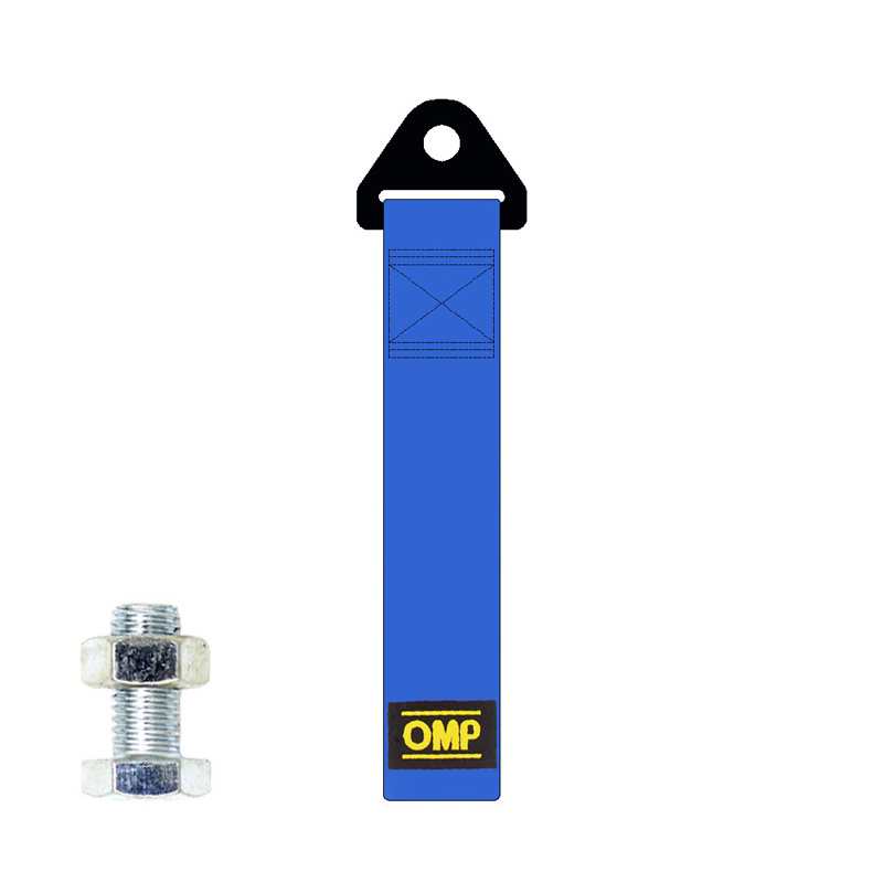 OMP Tow Strap Light Weight High-Strength Nylon Universal (Black