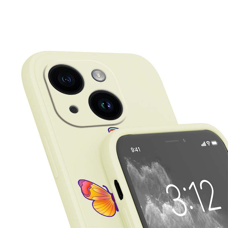 Colorful Butterfly Anti fall Soft Silicone Matte Protective - Temu ...