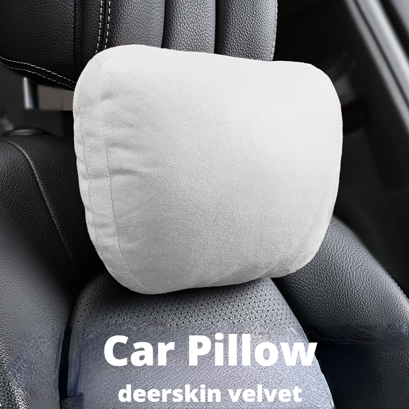 Car Headrest Pillow Waist Pillow Velvet Neck Pillow New - Temu
