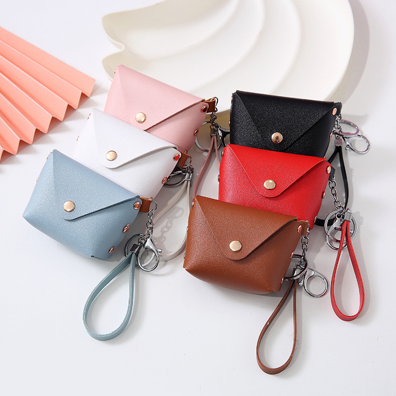 Mini Vintage Zipper Coin Purse, Portable Clutch Bag, Versatile Keychain Bag  With Keyring - Temu