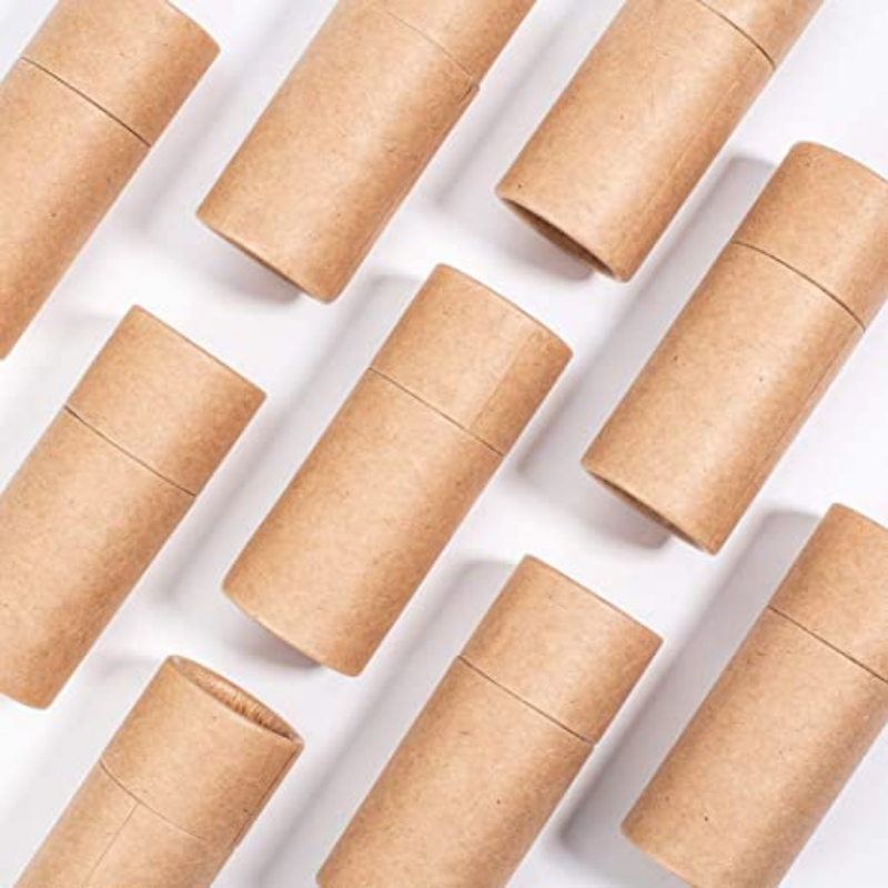 WANDIC Small Kraft Paperboard Tubes, 12 Pieces Gold Round Kraft Paper  Containers Paper Craft Tubes with Lids for Tea Little Ornaments Gift  Packaging