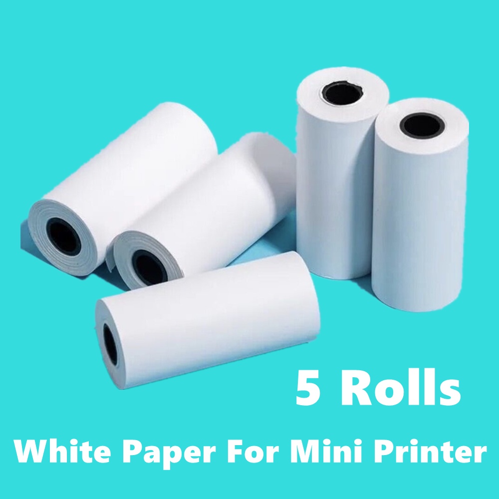 Mini Thermal Paper 57mm Width 7Rolls For Mini Portable Printer