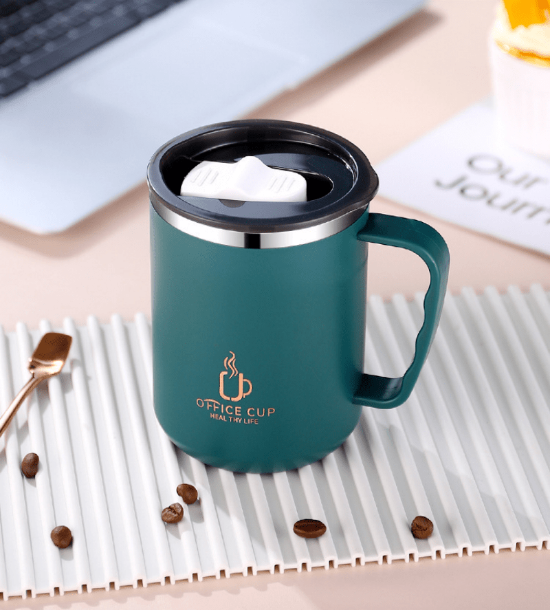 Stainless Steel Milk Cup Household Coffee Mug Insulated Water Cup (Green)