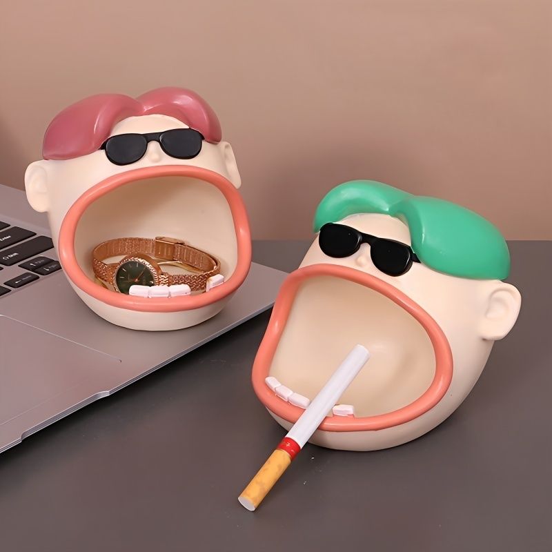 Cartoon Big Mouth Brother Ashtray Cute Funny Ins Creative Home Decorations  | Don't Miss These Great Deals | Temu