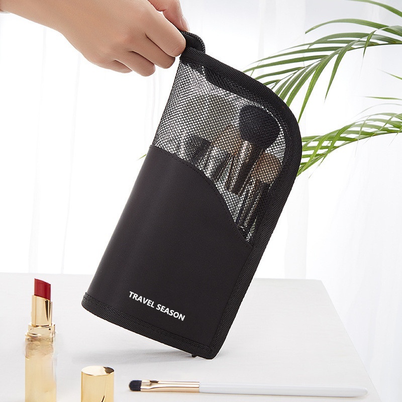 Portable Travel Cosmetic Bag, Makeup Brush Storage Bag, Women's