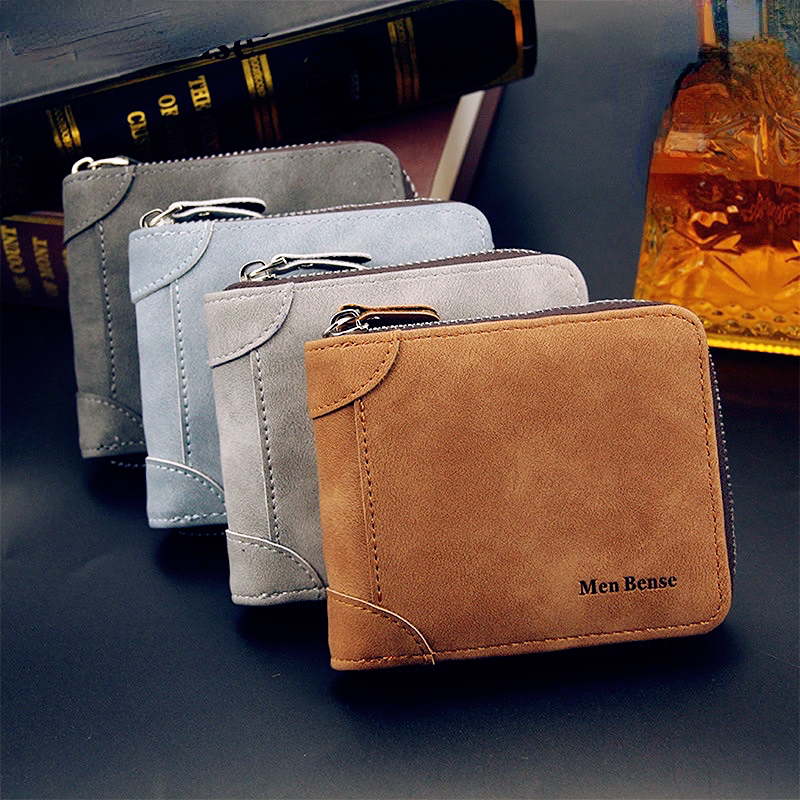 BAG STREET Mens Wallet Leather Wallet Zippered Wallet NEW