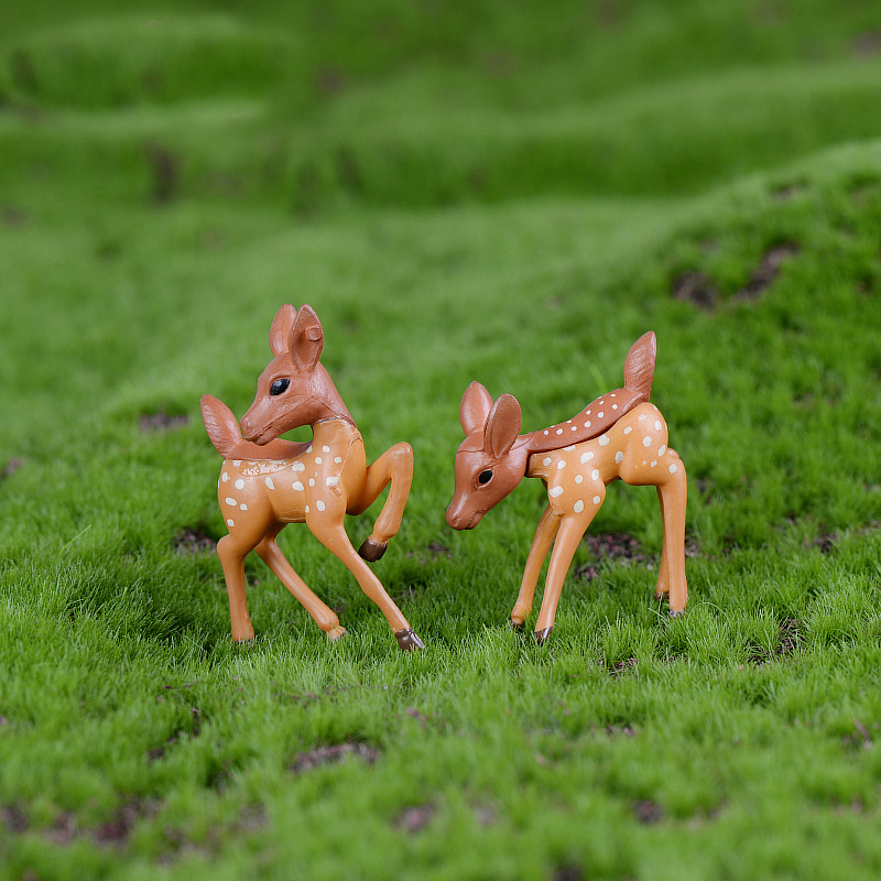 Artificial Mini Sika Deer Giraffe Fairy Garden Miniatures - Temu