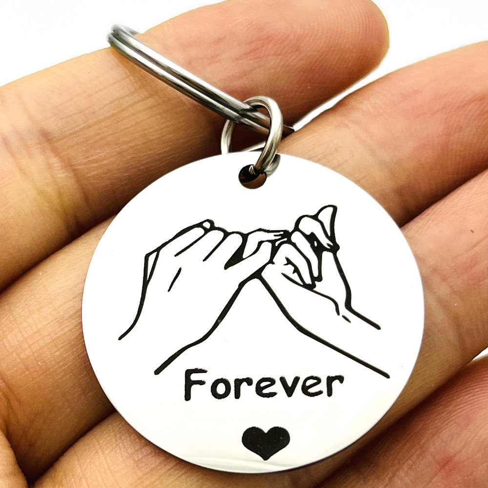 Fleure Esme Pinky Promise Gift Couple Gifts Matching Couples Stuff Gifts for Boyfriend Girlfriend Best Friend Him Her Matching Keychains for Couples Wife