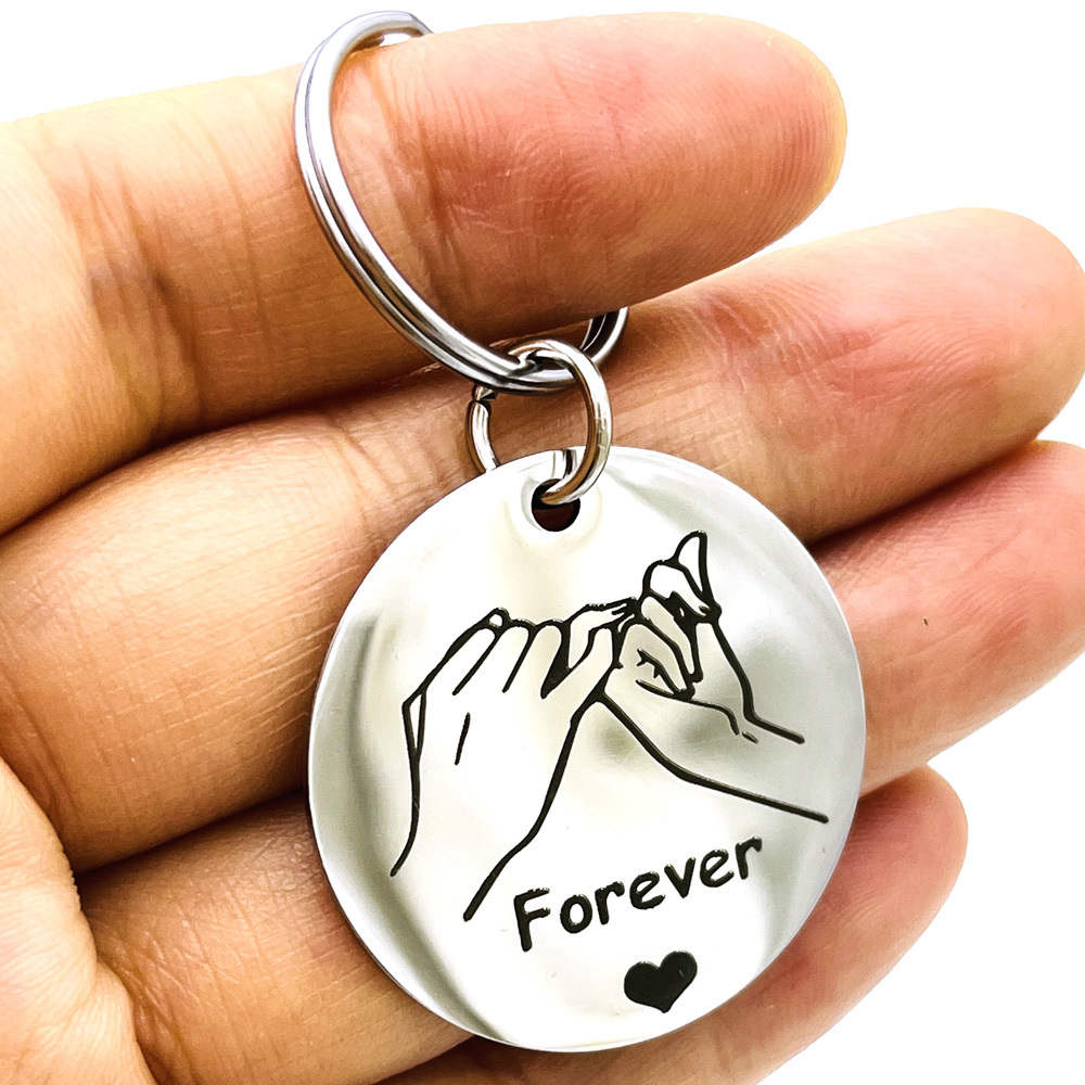 Promise Keychain Gifts For Couples Best Friends Forever Gifts Key Chain For  Boyfriend Girlfriend Anniversary Birthday Gifts For Husband Wife