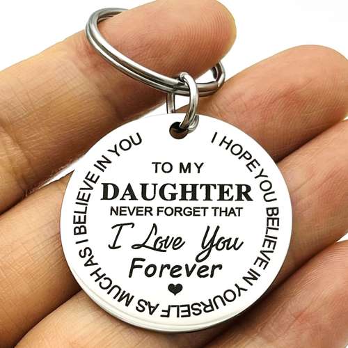 Inspirational Keychain for Daughter/Son - Encouraging Birthday/Graduation Gift from Mom/Dad