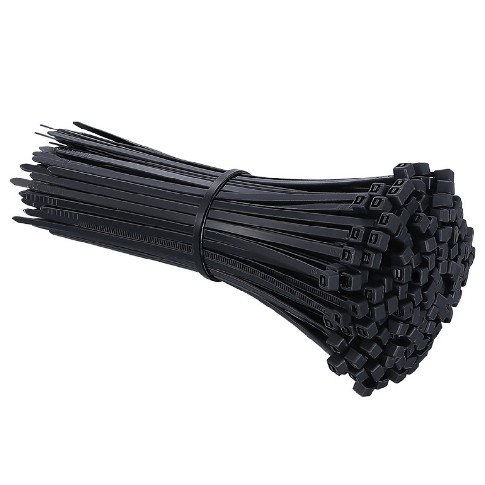 Electric Wire Cable Cord Organizer Nylon Cable Tie 100PCS/Bag Black  Self-Locking - China Zip Tie, Nylon Cable Tie