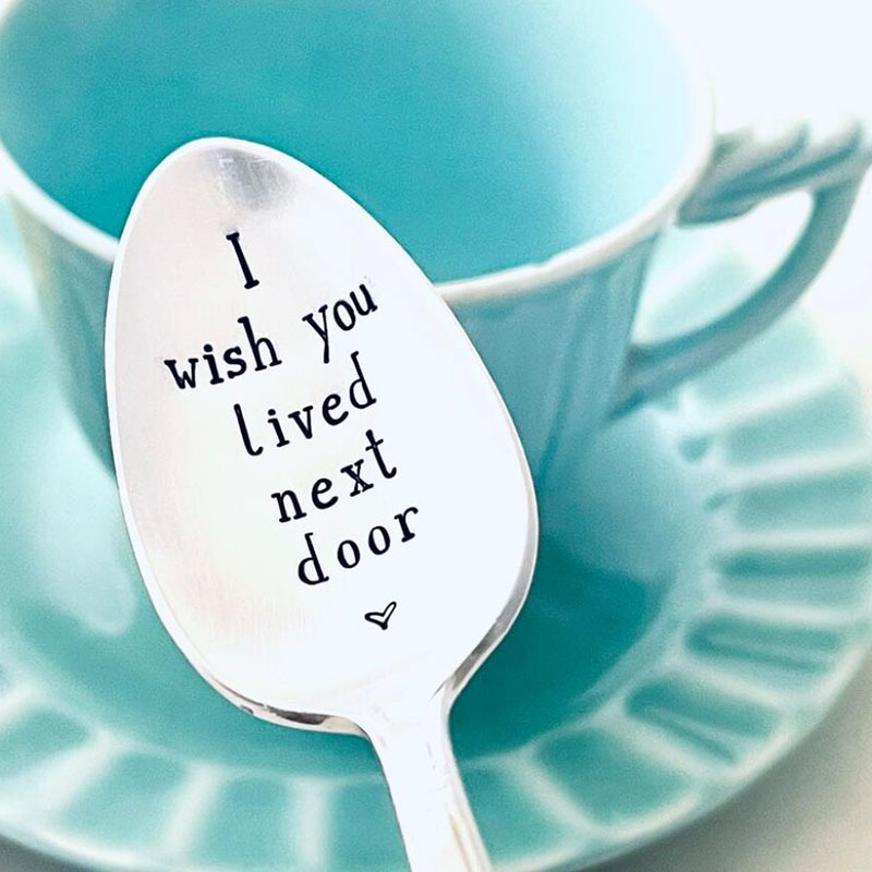 To My Beautiful Mum Engraved Spoon Coffee Spoon For Cafe - Temu