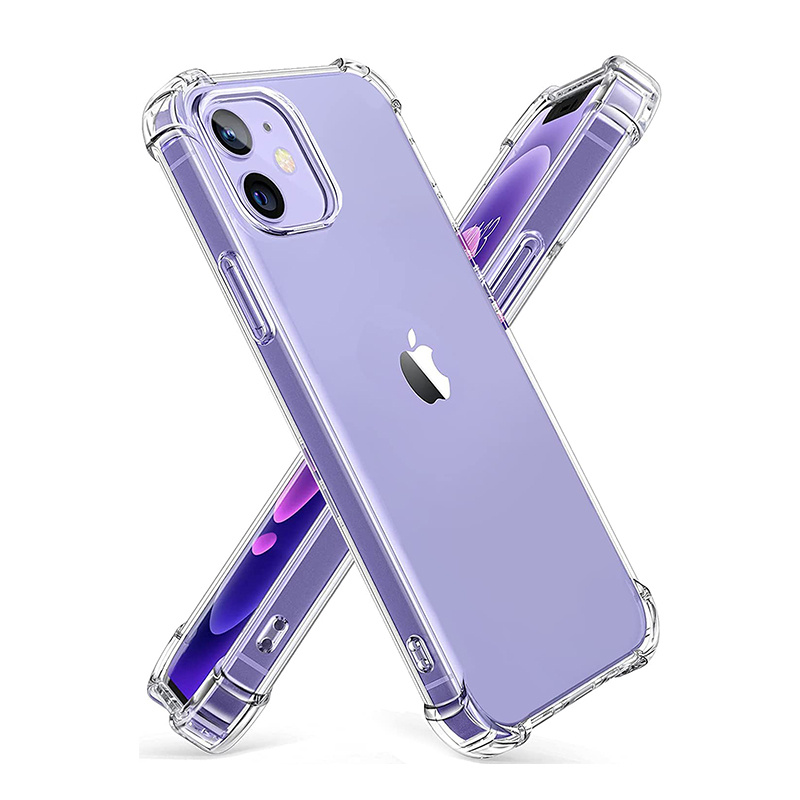 Thick Shockproof Silicone Clear Phone Case For Iphone 15 14 13 12 11 Pro  Max X Xs Xr 6 6s 7 8 Plus Protective Case Back Cover - Temu
