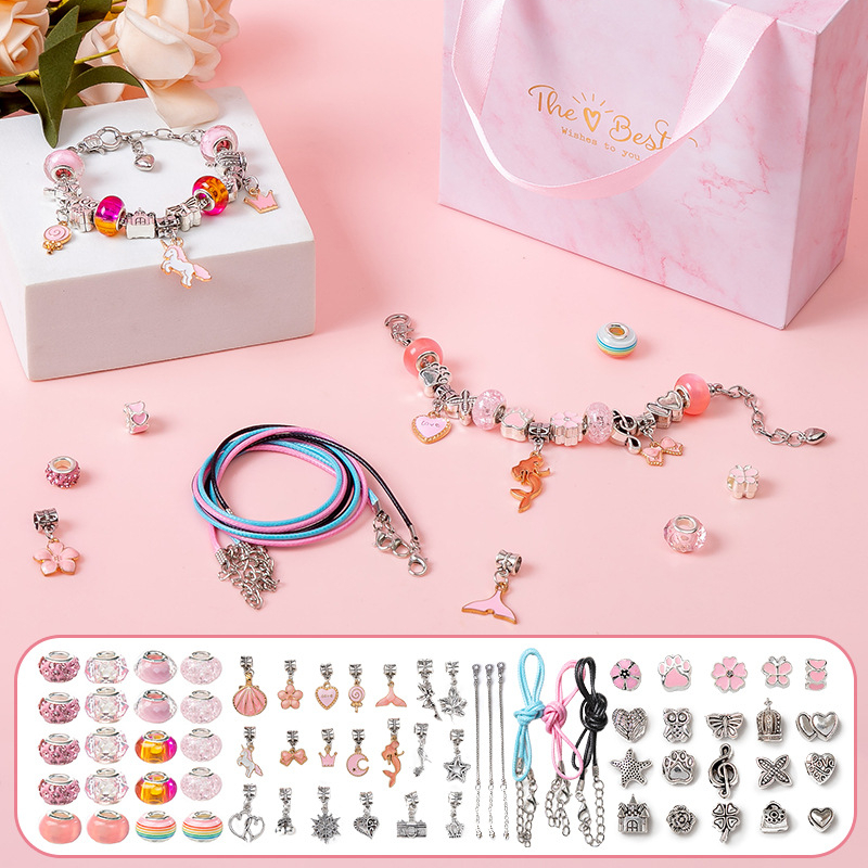 Diy Bracelet Suit With Free Gift Box And Gift Bag - Temu