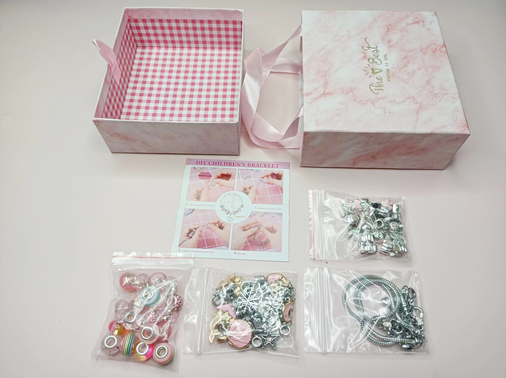 Diy Bracelet Suit With Free Gift Box And Gift Bag - Temu