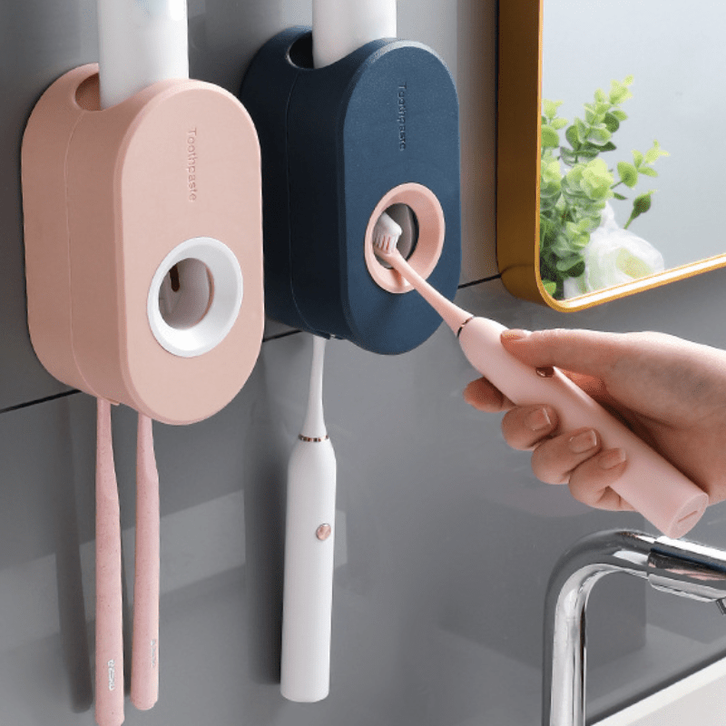 Wall Mounted Automatic Toothpaste Squeezer And Toothbrush - Temu