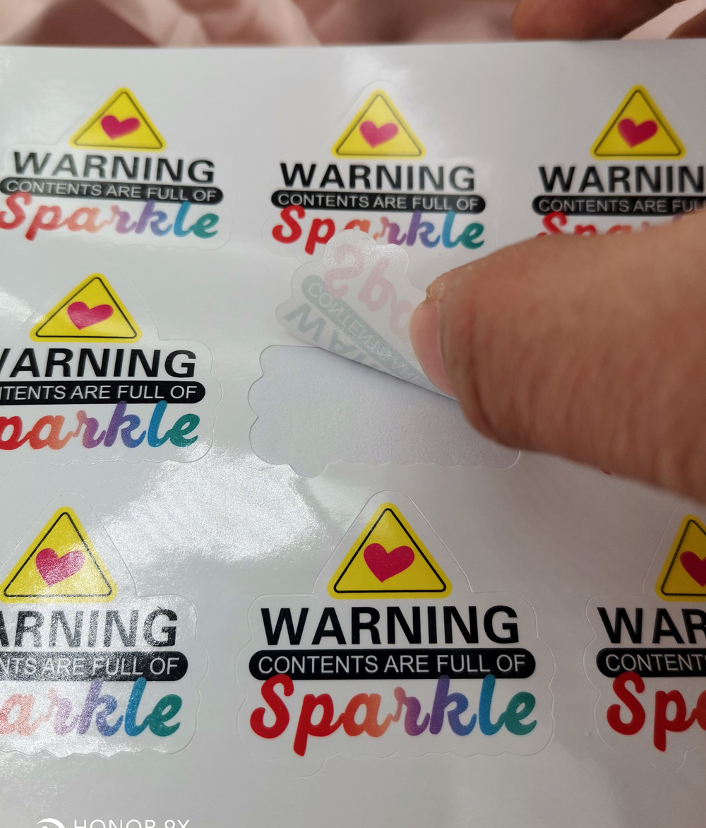 Thank You Stickers Warning Contents Full Of Sparkle - Temu