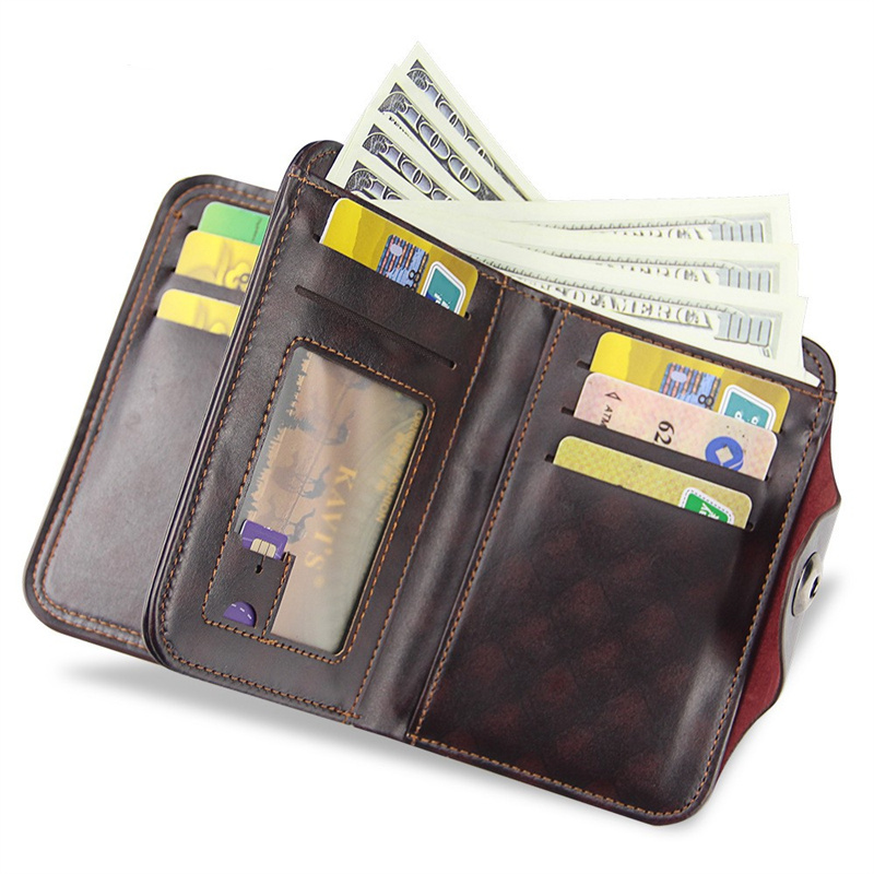 Men's Casual Fabric Short Wallet, Fashion Short Wallet Canvas Purse Male  Money Bag Credit Card Holder - Temu