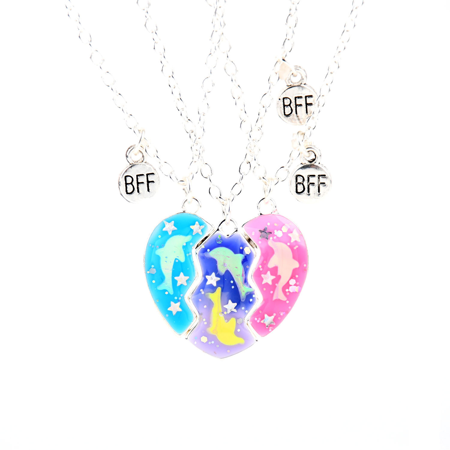 Girls Cute Broken Heart Pendant Necklace, Party Decorative Accessories,  Gift For Girls - Temu