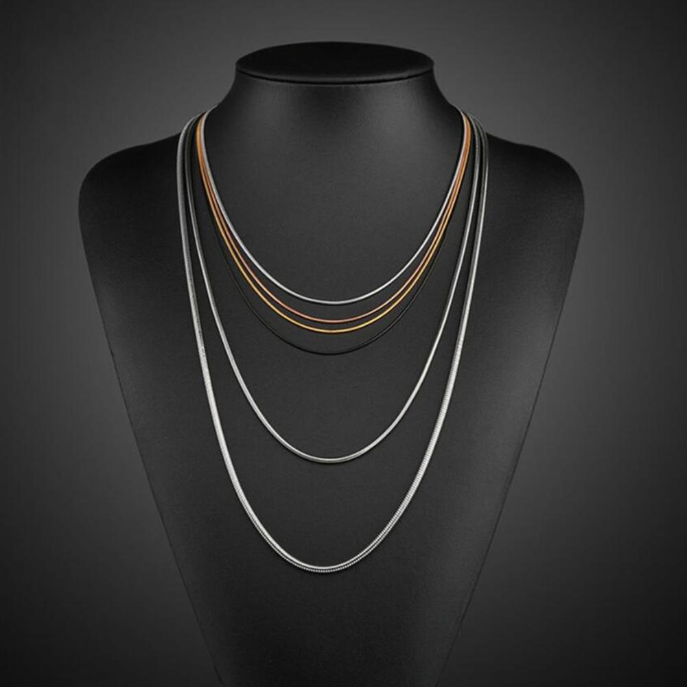 Dropship 2 Pcs Gold Plated Chain Necklace For Women Men Stainless