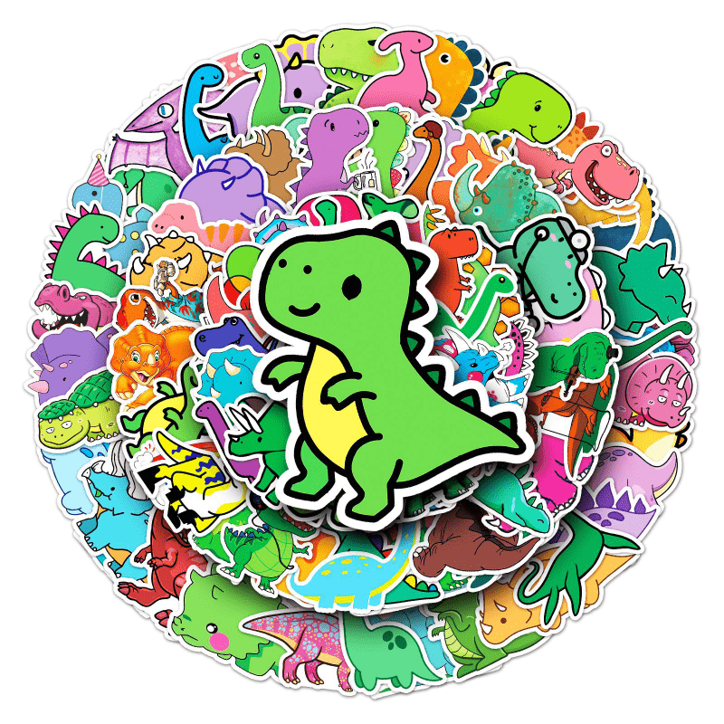 Small Dinosaur Doodle Stickers For Laptop Scrapbook Computer - Temu