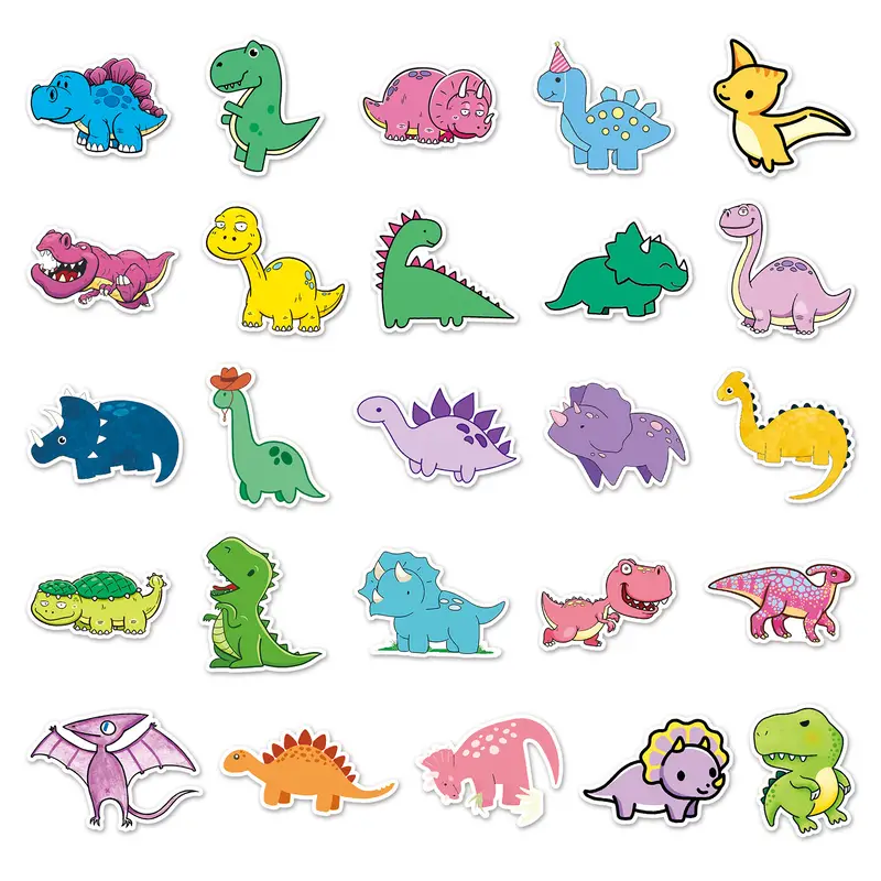 Small Dinosaur Doodle Stickers For Laptop Scrapbook Computer - Temu
