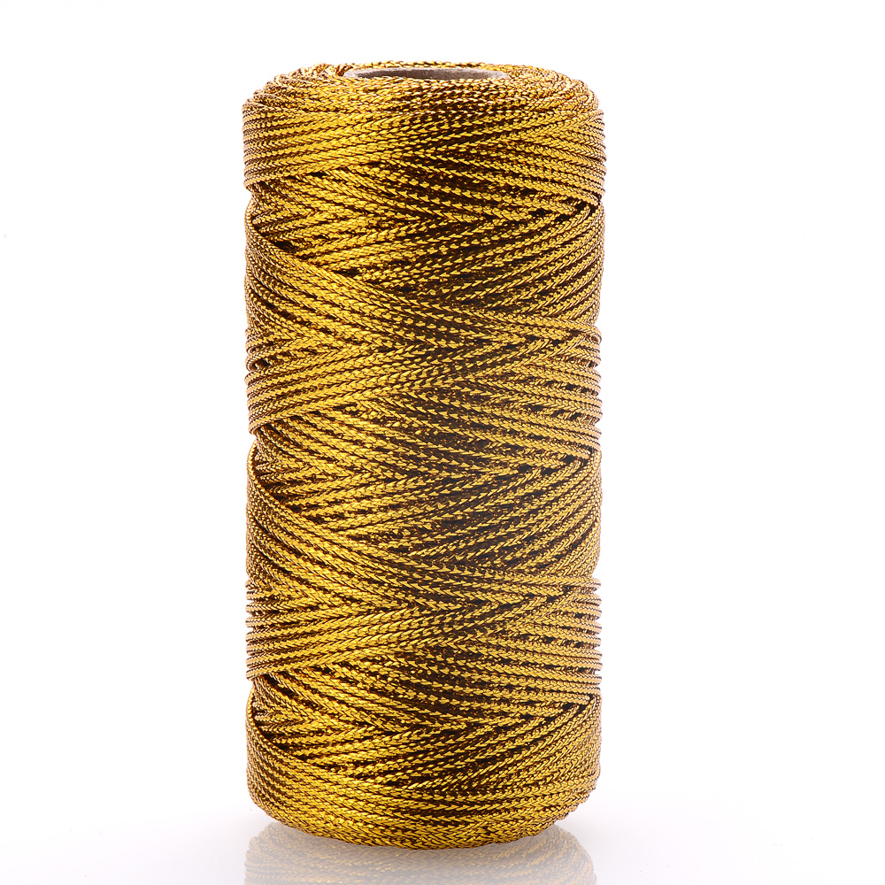 20m 1mm Gold Rope Twine String Ribbon Wedding Christmas Gift Packing Cord  Decor