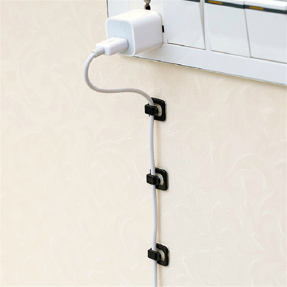 Usb Cable Organizer Self adhesive Desk Cable Holder Clips - Temu Italy
