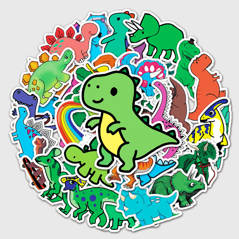 Jurassic Dinosaur Graffiti Stickers Decorative Toolbox Water - Temu