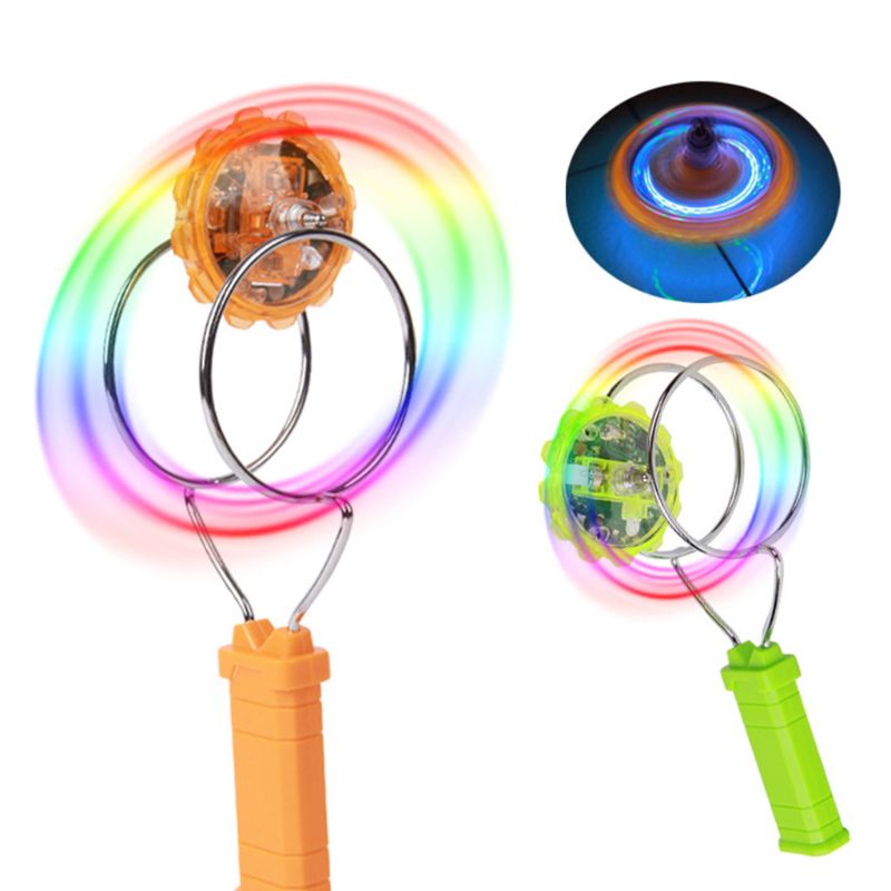 creative led light luminous fidget spinner magnetic gyro wheel changes hand spinner stress relief toys details 2